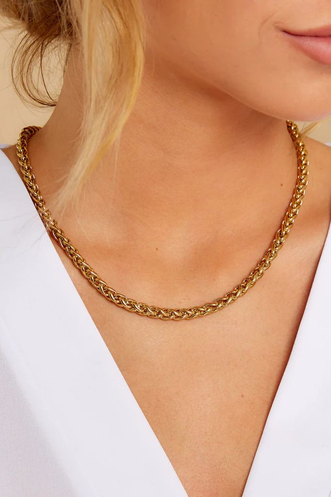 Rope Gold Layering Necklace | Red Dress 