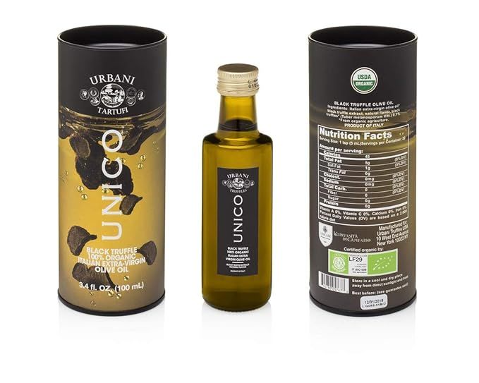 Italian Black Truffle Extra Virgin Olive Oil - 3.4 Oz - by Urbani Truffles. Organic Truffle Oil 1... | Amazon (US)