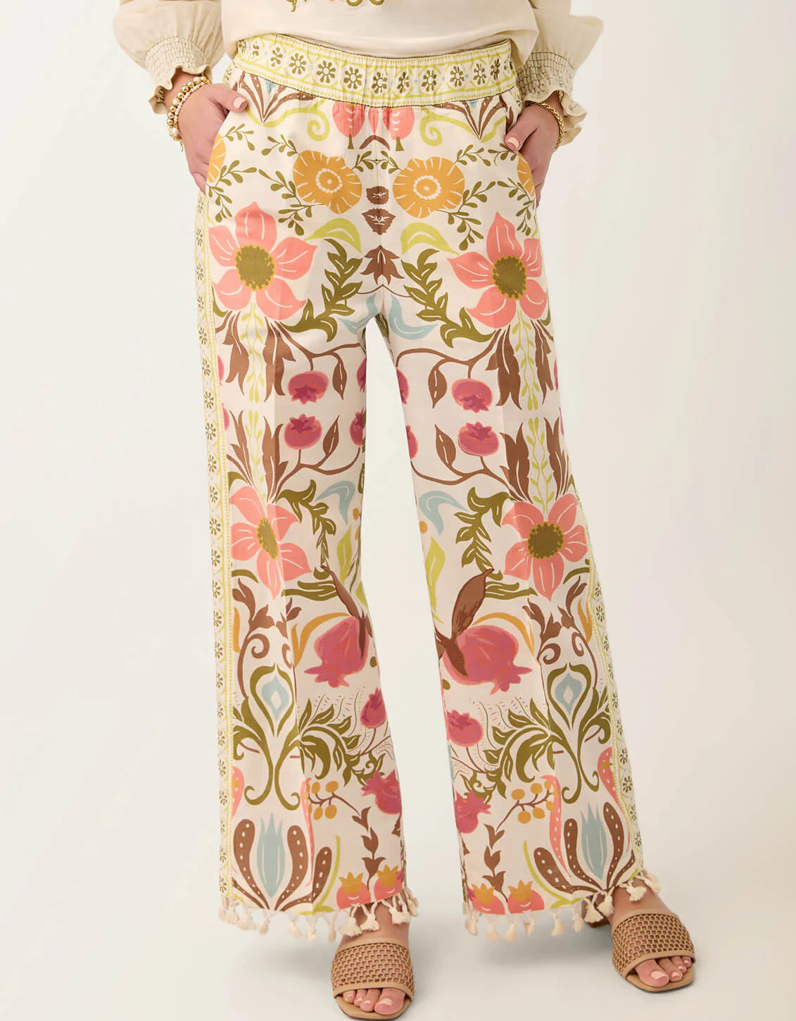 Resort Tassel Palazzo Pant Lightner | Spartina 449