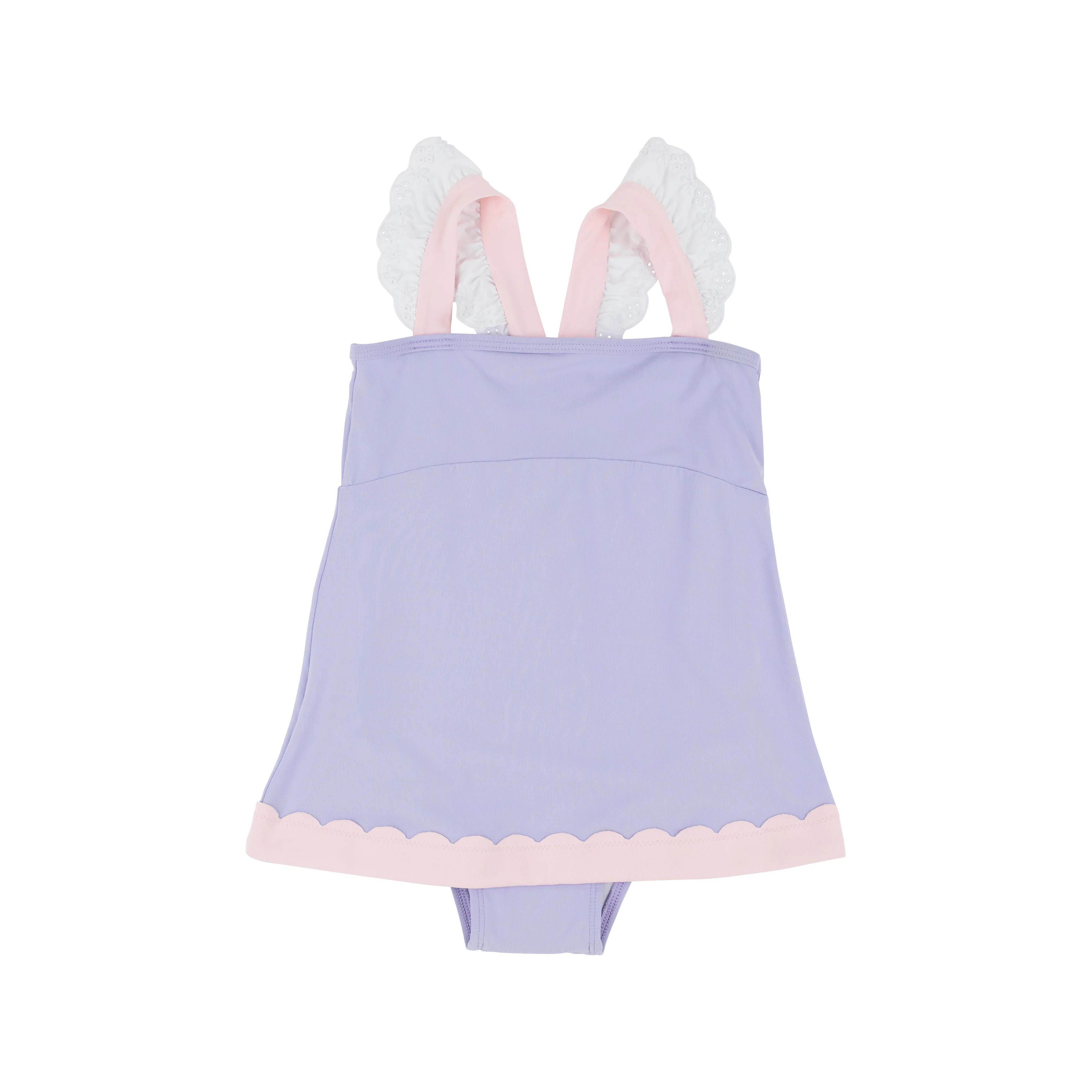 Sanctuary Scallop Swimsuit - Lauderdale Lavender with Palm Beach Pink | The Beaufort Bonnet Company