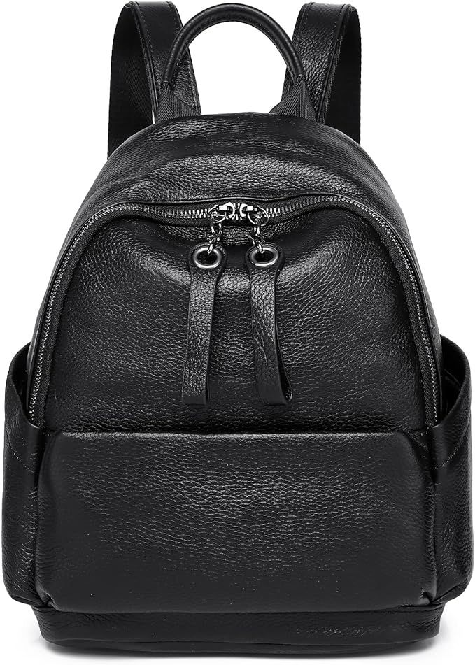 Wesccimo Genuine Leather Backpack Purse For Women Real Soft Leather Casual Daypack Travel Fashion... | Amazon (US)