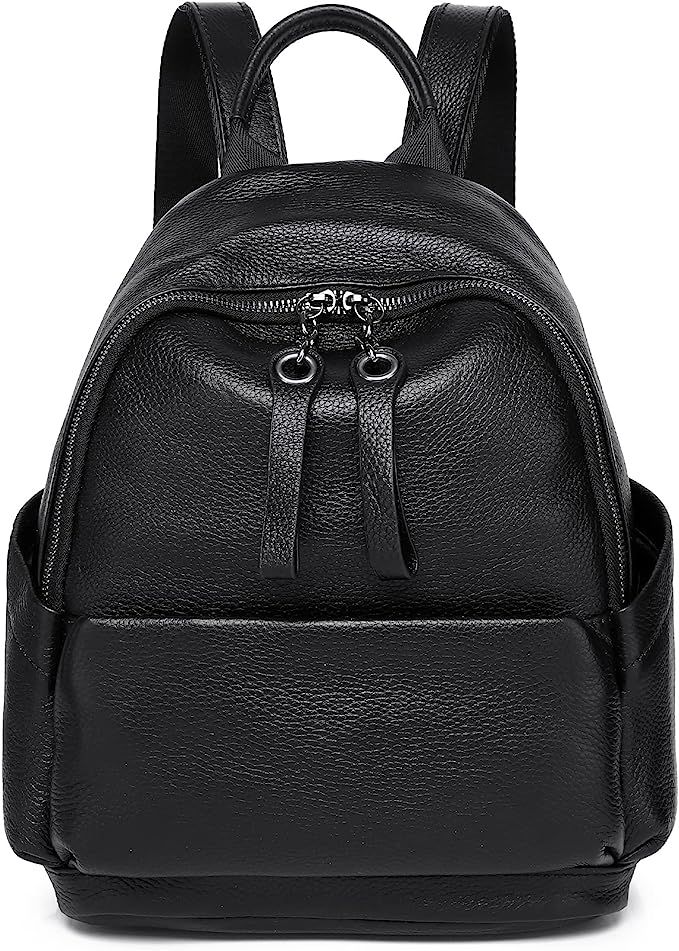 Wesccimo Genuine Leather Backpack Purse For Women Real Soft Leather Casual Daypack Travel Fashion... | Amazon (US)