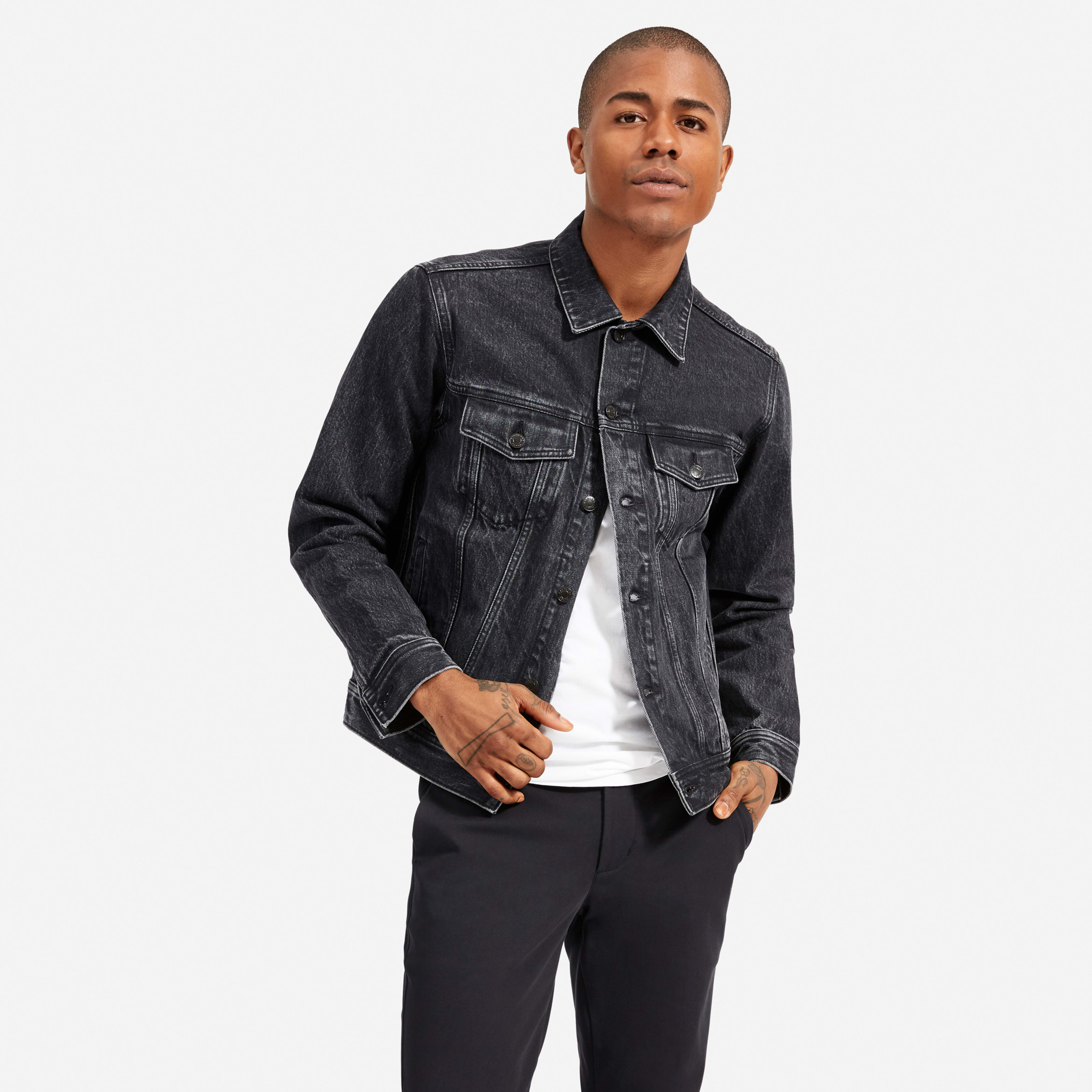 Men's Denim Jacket | Uniform by Everlane in Washed Black, Size M | Everlane