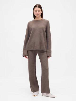 CashSoft Shaker-Stitch Boyfriend Sweater | Gap (US)