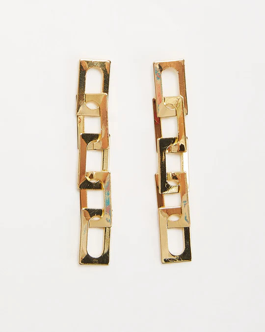 Hugo Chain Link Drop Earrings | VICI