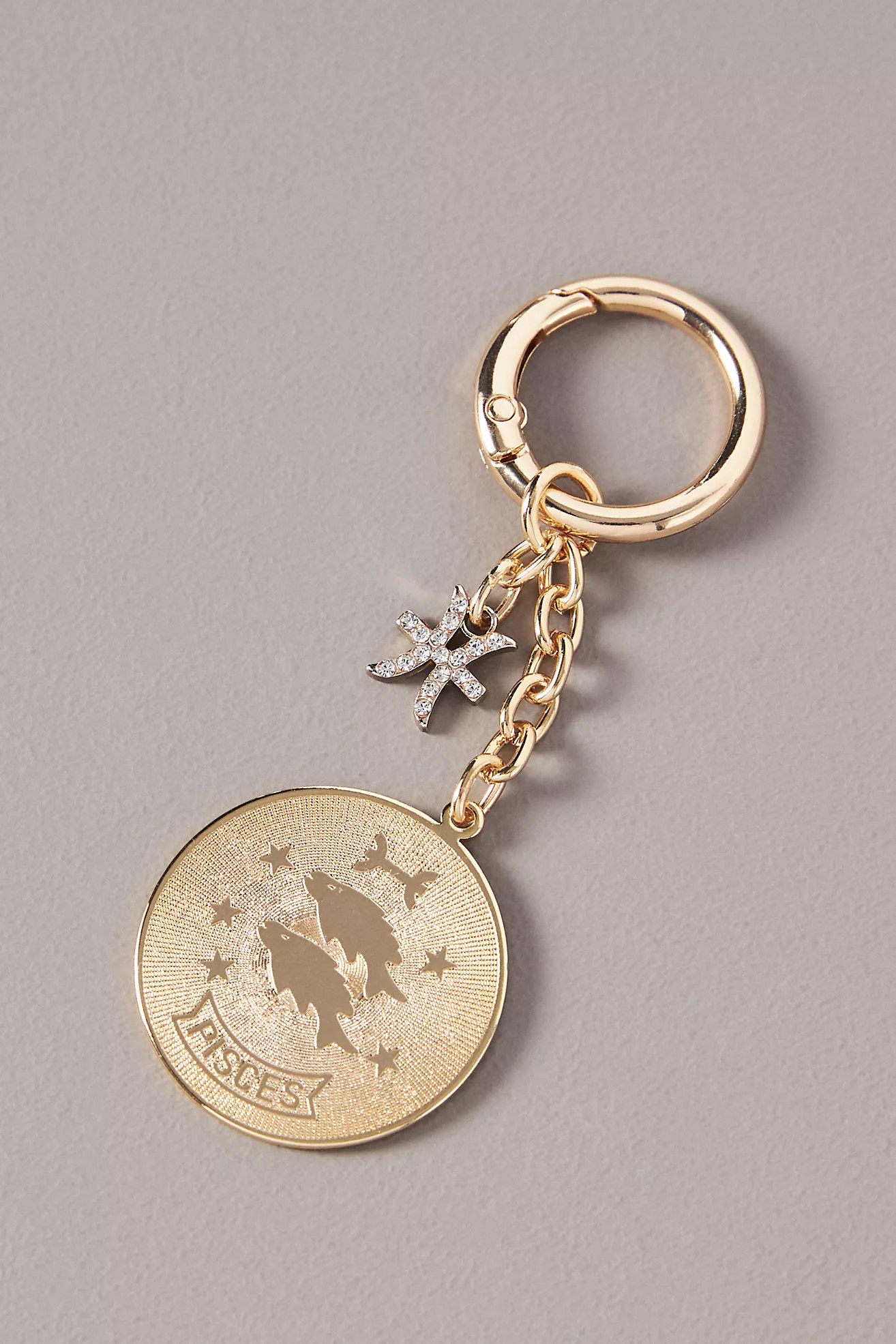 Zodiac Pressed Coin Bag Charm | Anthropologie (US)