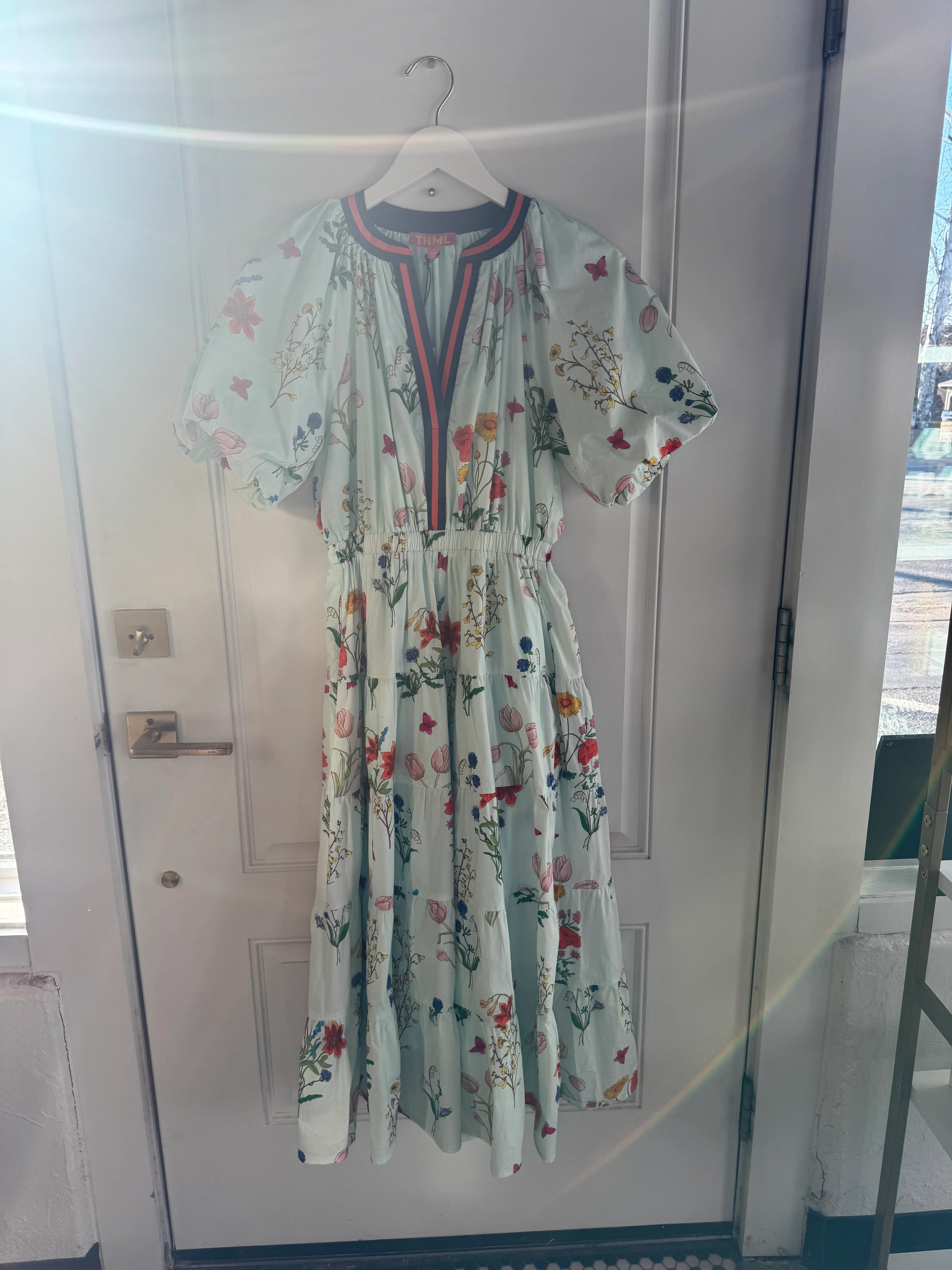 Light Blue Wildflower Maxi Dress | Refinery