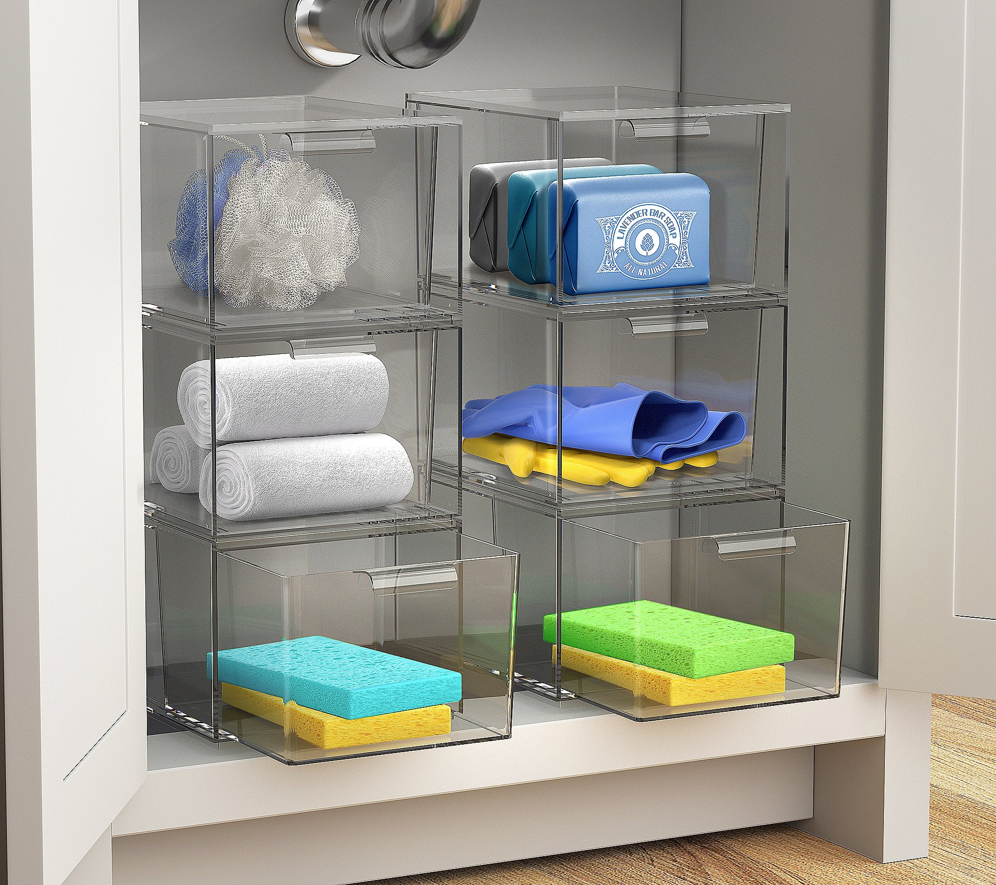 Sorbus Storage Organizer - Clear Stackable Draw er | QVC