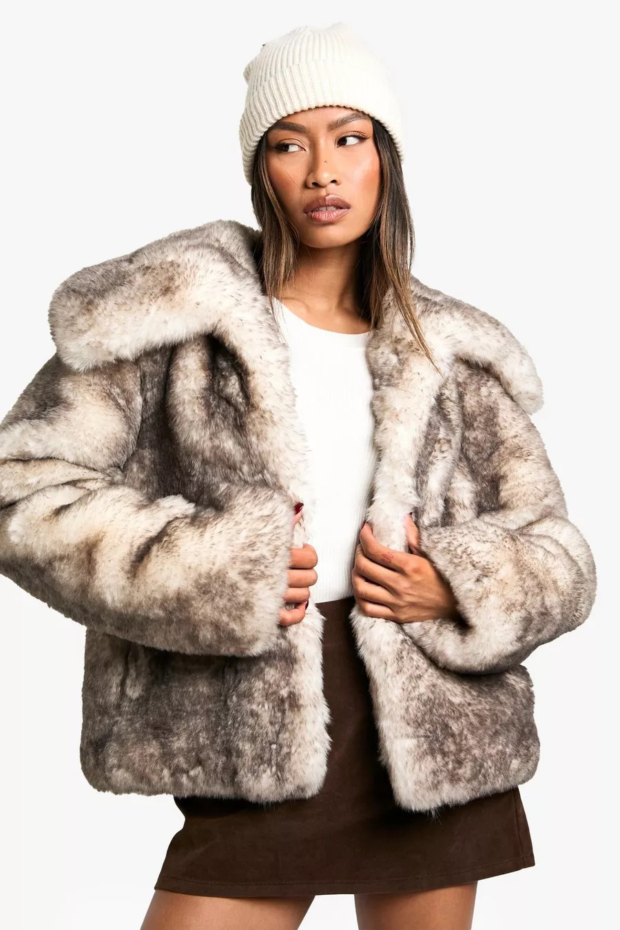 Veste en synthétique premium | Boohoo.com (FR)