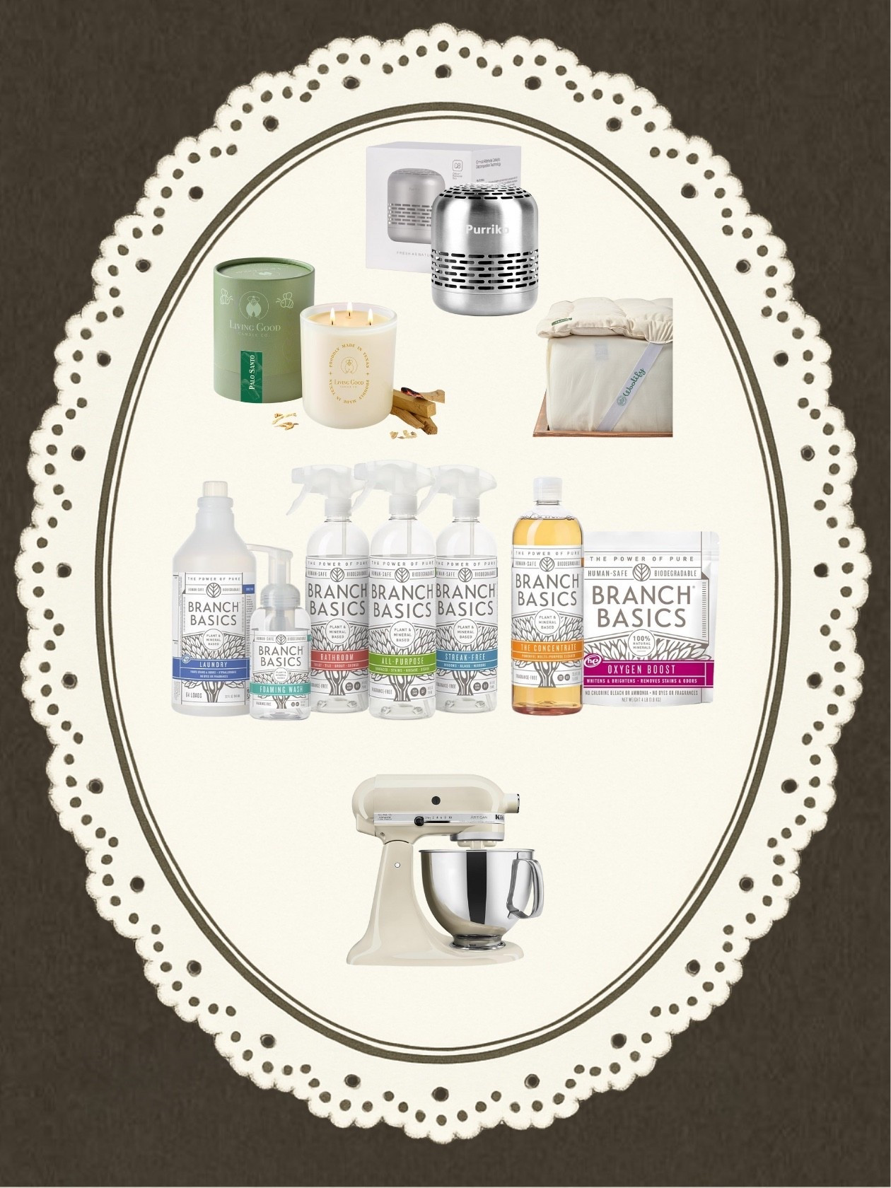 If you’re shopping for the homebody, clean-ingredient lover, or a cozy vibe queen this Christmas… this one’s for you!

These are our most-loved, most-used, most-gifted home favorites, the things that make everyday life feel calmer, cleaner, and a whole lot cozier:

• Non-Toxic Candles
Because nothing says holiday magic like a clean burning candle that fills your home with the softest, coziest scents.

• Fridge Scent Reducer
Small but mighty! This tiny hero keeps the air fresh and clean inside your fridge (a game-changer)

• Organic Bed Topper
Truly the gift of better sleep. Breathable, temperature regulating, and beyond comfortable, you’ll never go back.

• Branch Basics Cleaning Set
Our holy grail for a toxin-free home. One concentrate, endless ways to clean. It makes your whole space feel fresh without the harsh chemicals.

• KitchenAid Stand Mixer
Iconic, beautiful, and ready for every holiday baking moment — from cookies to cinnamon rolls. A forever gift.

These gifts are thoughtful, practical, non-toxic, and guaranteed to be used long after the holiday season ends.

#CleanLiving #HealthyHome #NonToxicChristmas #GiftGuide2024 #HolidayFavorites #BranchBasics #OrganicHome #CozySeason #SycamoreAndSageCo

#LTKHoliday #LTKCyberWeek #LTKHome