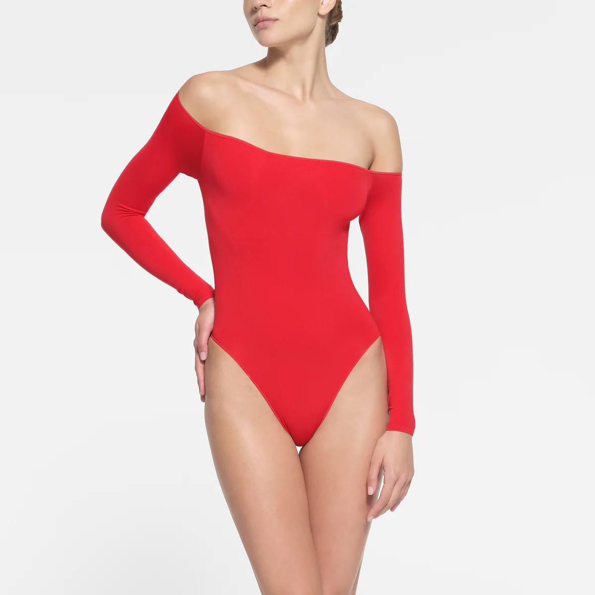 ESSENTIAL OFF THE SHOULDER BODYSUIT | SKIMS (US)