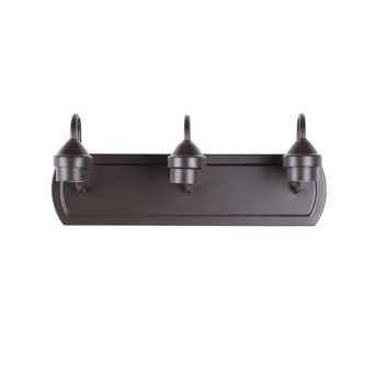 Style Selections  18-in 3-Light Bronze Transitional Vanity Light | Lowe's