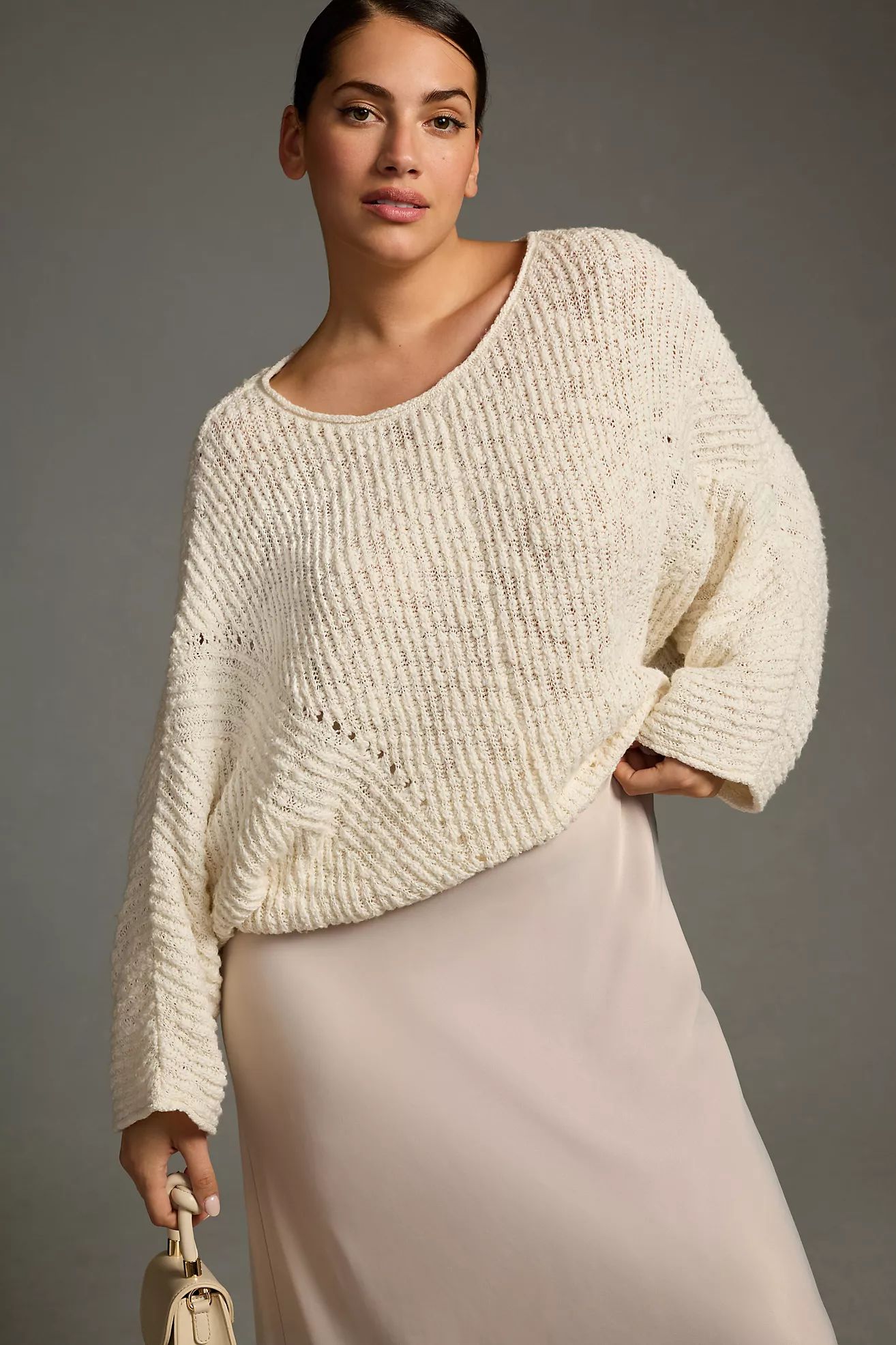By Anthropologie Crewneck Batwing Sweater | Anthropologie (US)