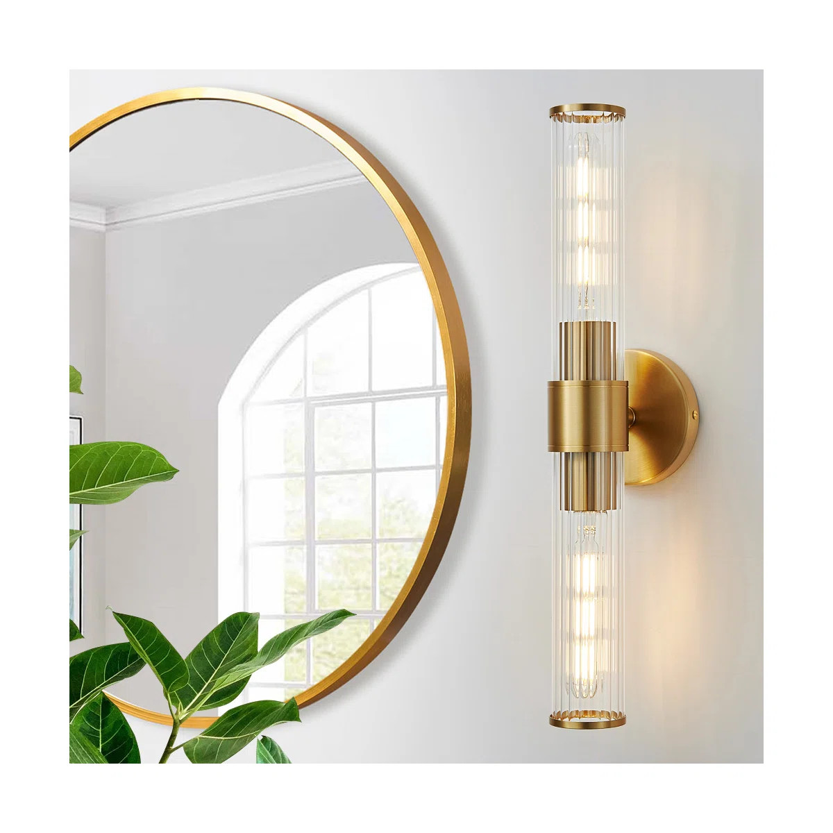 Almetta 2 - Light Bathroom Dimmable Vanity Light Bath Bar Fixtures | Wayfair North America