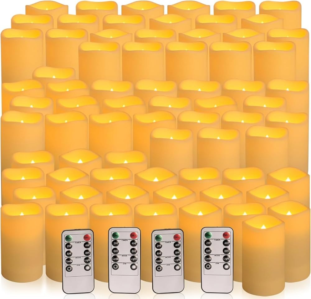 Set of 72 Flameless Candles, LED Candles | Amazon (US)