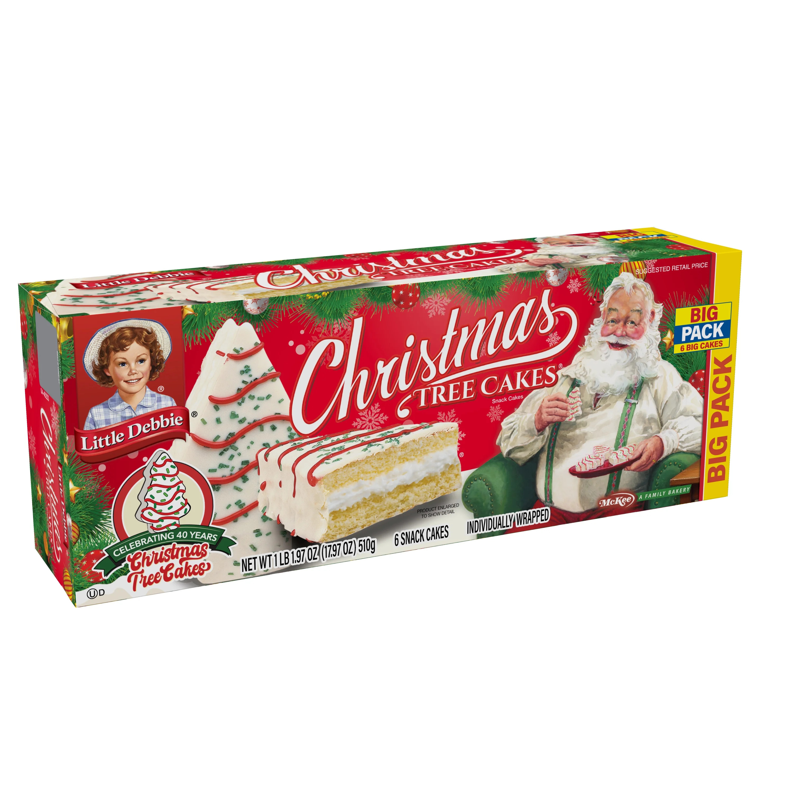 Little Debbie Big Pack Christmas Tree Cakes | Walmart (US)