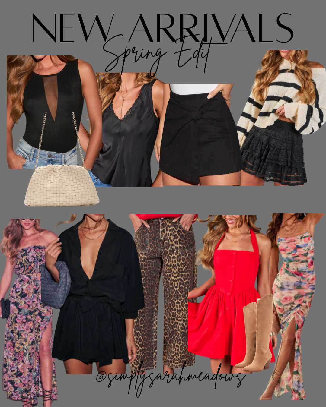 Spring edit just dropped and she's GOOD! From elevated black staples to bold pops of red and the prettiest florals - these pieces are giving effortless chic with a little edge. Loving the mix of leopard, lace, flowy minis, and statement boots for the perfect day-to-night vibe. Everything is so flattering and easy to style! Use code FEB35 for 35% off. #LTKStyle #LTKSpring #SpriingEdit #TrendingNow #OOTDInspo #DateNightLook #GirlsNighOut #FloralDress #LeopardPring #ChicStyle #MomStyle 

 #LTKSpringSale #LTKOver40 #LTKSaleAlert