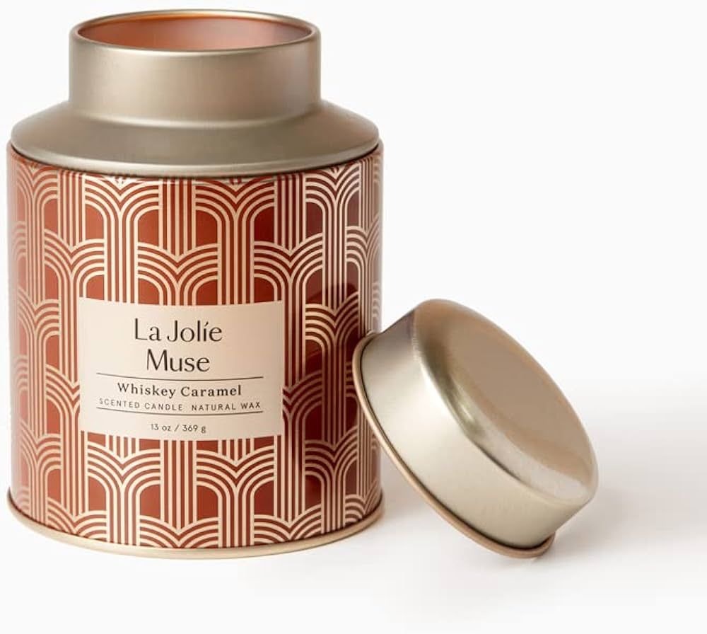 LA JOLIE MUSE Scented Candles, Whiskey Candle, Caramel Candle, Long Lasting 100 Hours, Natural So... | Amazon (US)