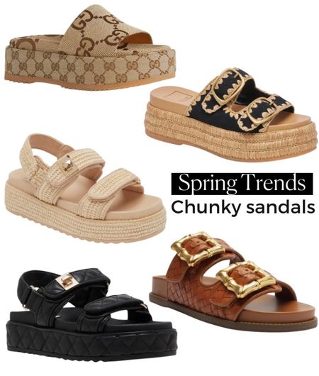 Chunky Sandals 
Gucci Sandals 
Spring Outfit 
#ltkseasonal
#ltkover40
#ltku 


#LTKshoecrush #LTKfindsunder100