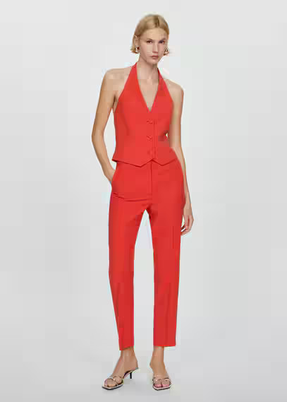 Suit vest with buttons -  Women | Mango USA | MANGO (US)