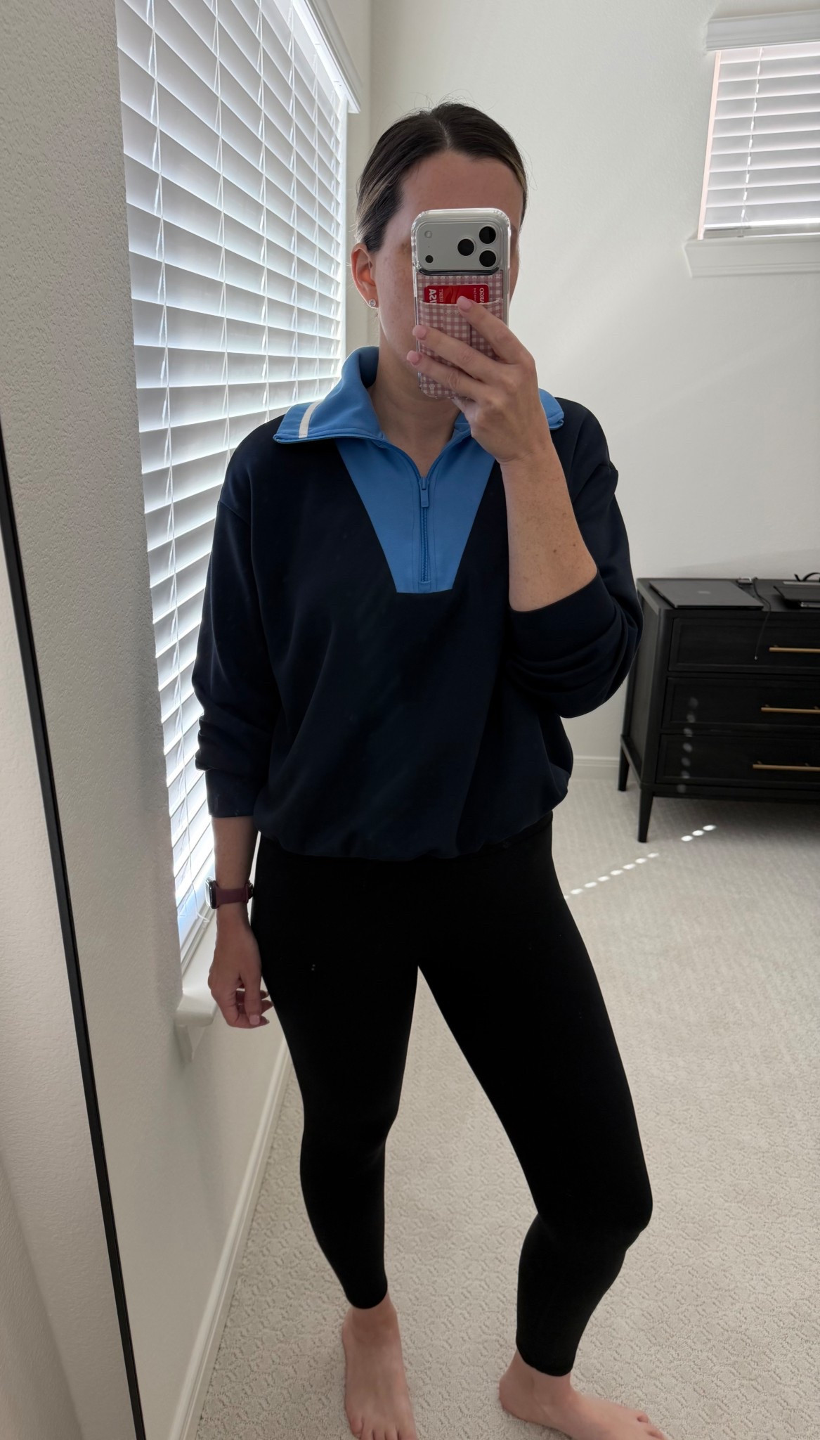 Mixing sets is my favorite little style hack 🤍 This top is actually from a set, but paired with my go-to black leggings it gives that effortless, put-together look without even trying. Comfortable, flattering, and perfect for busy days.

Mom life, black leggings, pullover, casual look, ootd

#LTKmomlife #LTKActive #LTKdayinmylife