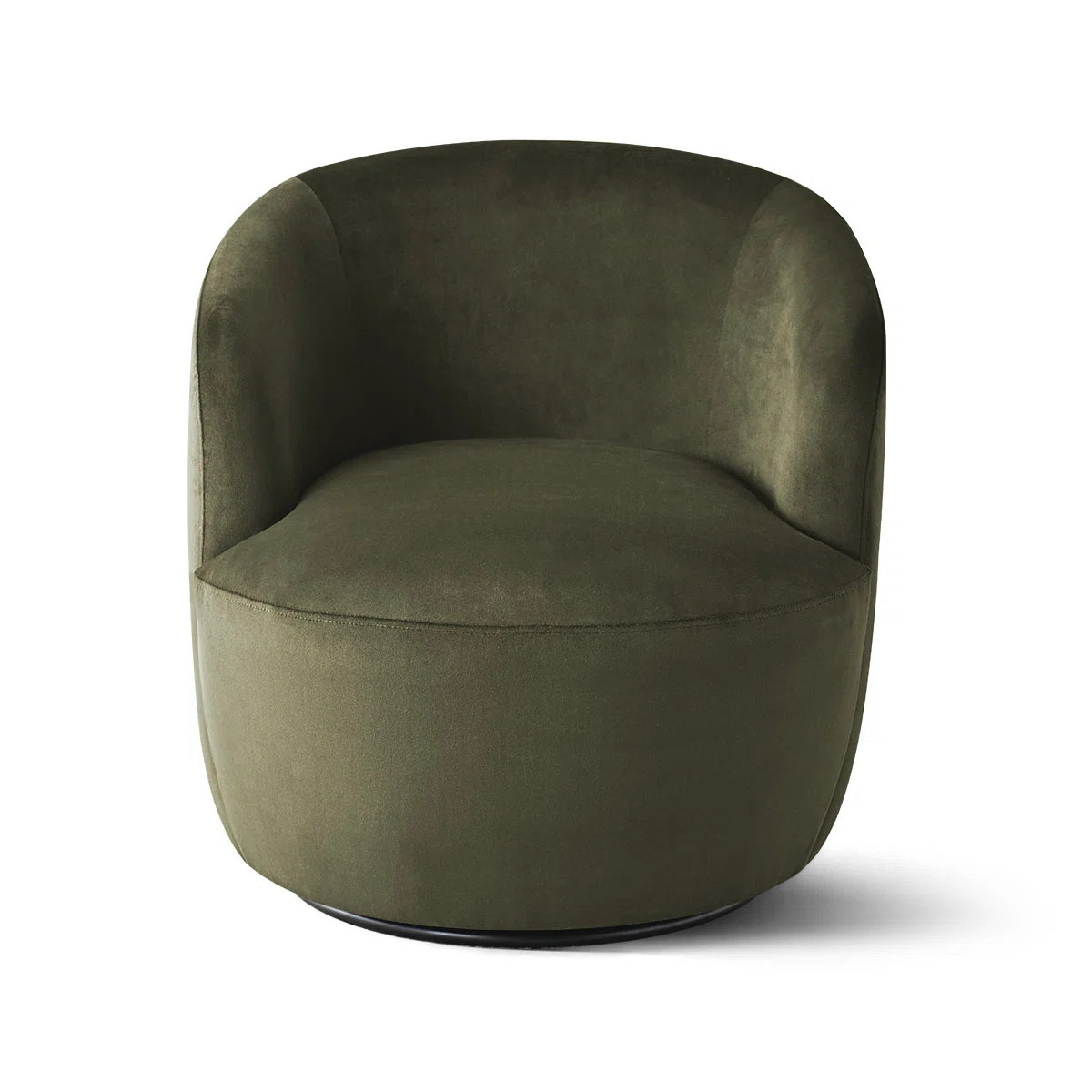 27" Wide Velvet Small Swivel Barrel Accent Chair | Wayfair North America