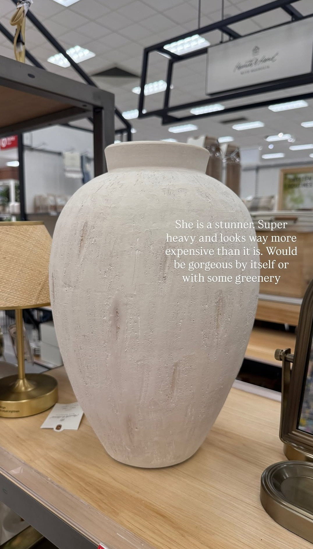 This was heavy and large. Well worth the price. Statement on it's own or you could add greenery to it to make an even bigger moment on a coffee table, kitchen island or nightstand. 

 #LTKHome
