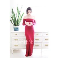 Maternity dress maternity gown  maternity long sleeve | Etsy (US)