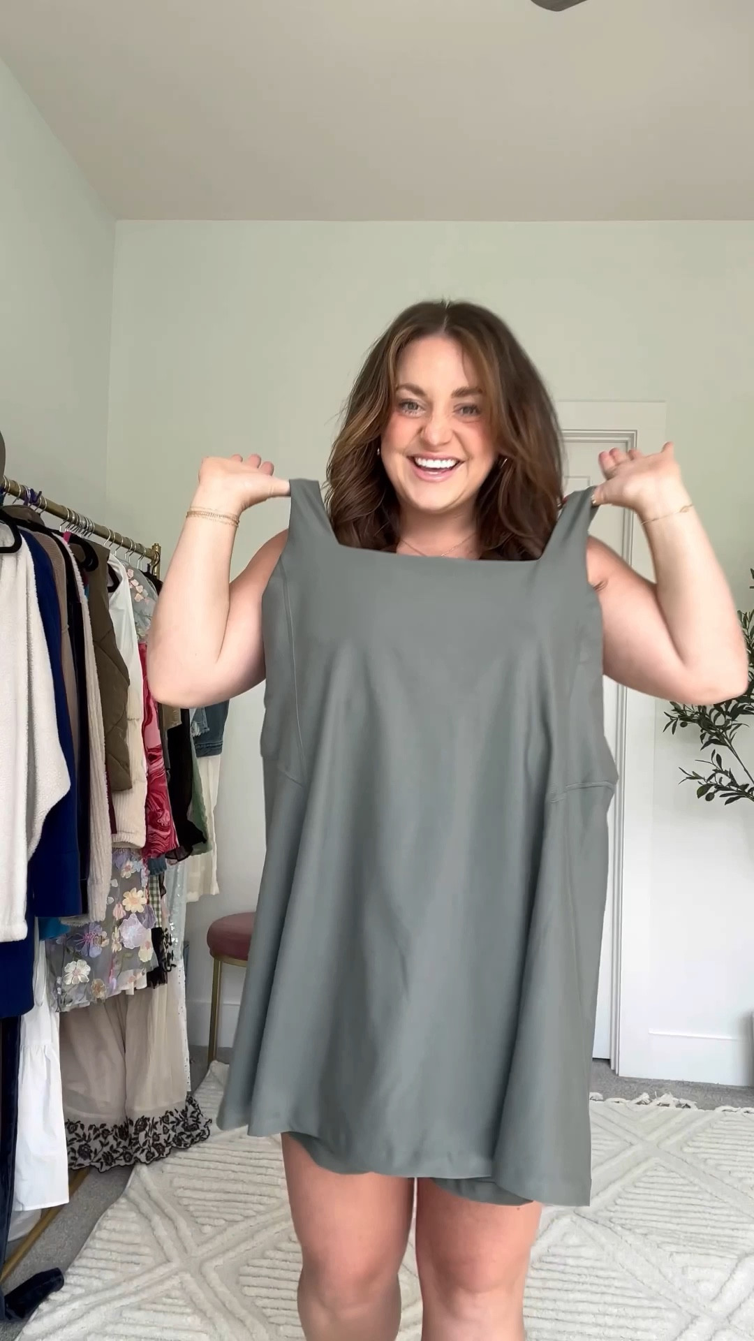 Exercise dresses are 25% off right now! FROM ABERCROMBIE 
-
I’m 5’7”, 205lbs 

YPB sculptLUX Mini Dress, Color: Sage, Size: XXL Regular 

#LTKTravel #LTKSummerSales #LTKSeasonal