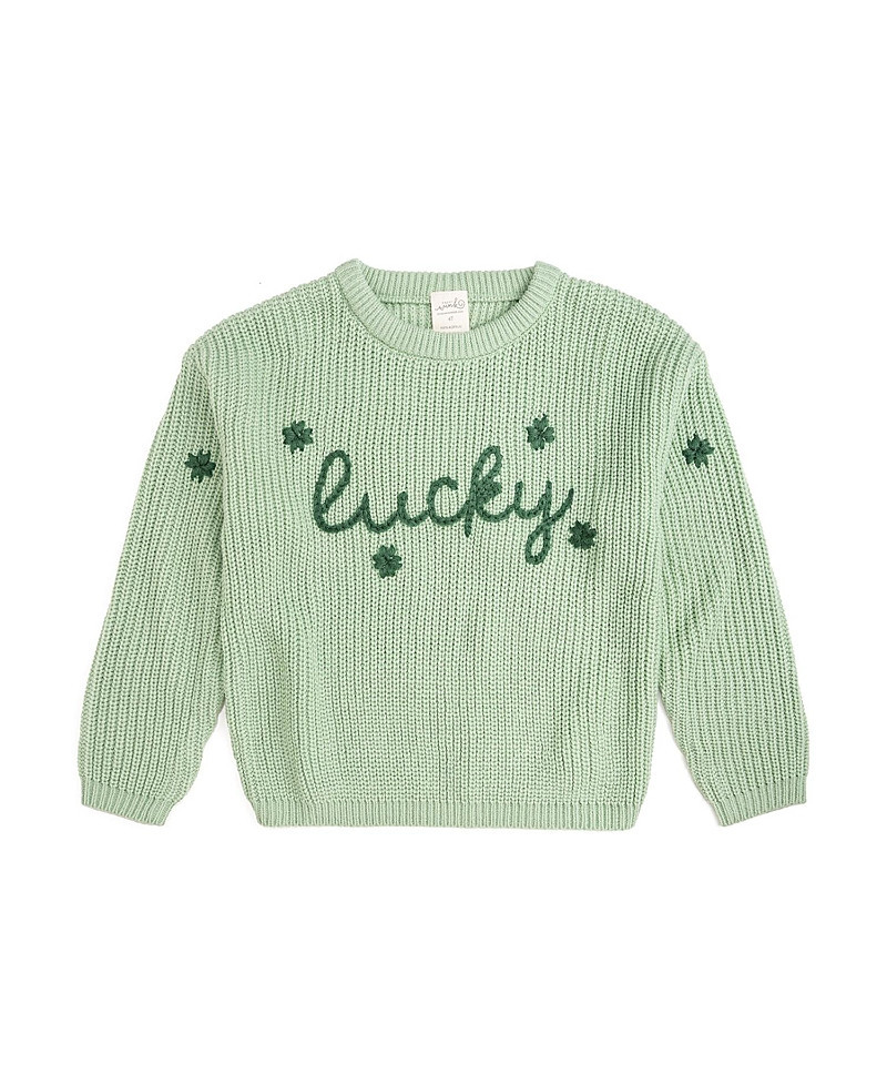 Sweet Wink Girls' Lucky Shamrock St. Patrick's Day Knit Sweater - Baby, Little Kid | Bloomingdale's (US)