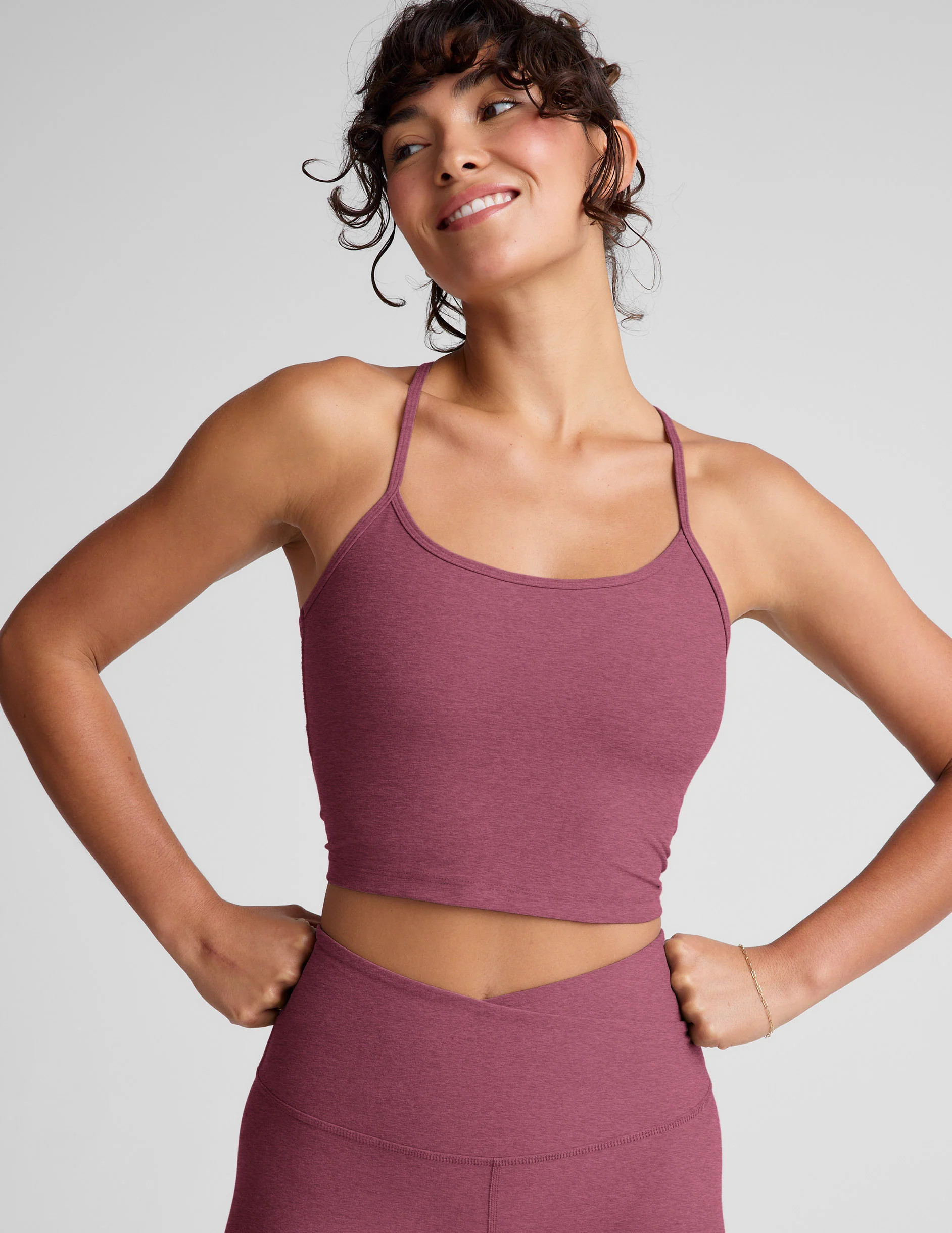Spacedye Slim Racerback Cropped Tank | Beyond Yoga | Beyond Yoga