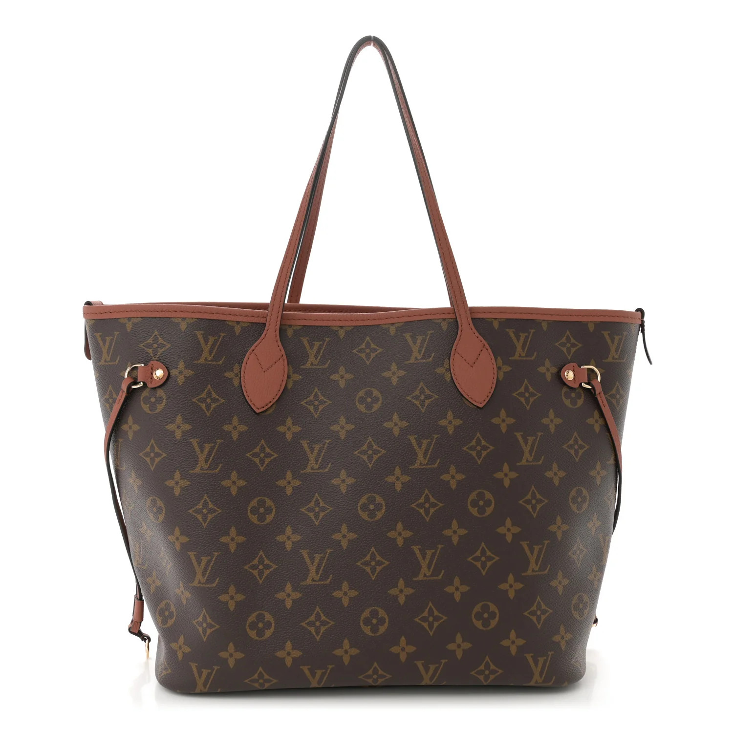 Monogram Calfskin Neo Neverfull Inside Out MM Tan | FASHIONPHILE (US)