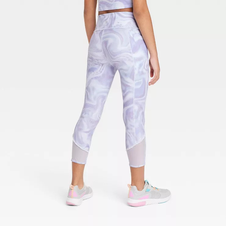 Girls' Side Pocket Cropped Leggings - All in Motion™ | Target