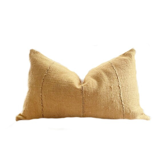 THE MIA Authentic African Mudcloth Lumbar Pillow Cover - Etsy | Etsy (US)