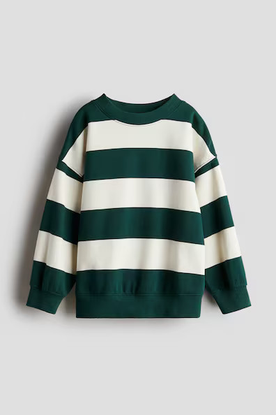H & M - Oversized Crew-neck Sweatshirt - Green | H&M (US + CA)