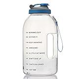 HOTFUN 1 Gallon Water Bottle, BPA Free 128oz Large Water Bottle Hydration with Motivational Time Mar | Amazon (US)