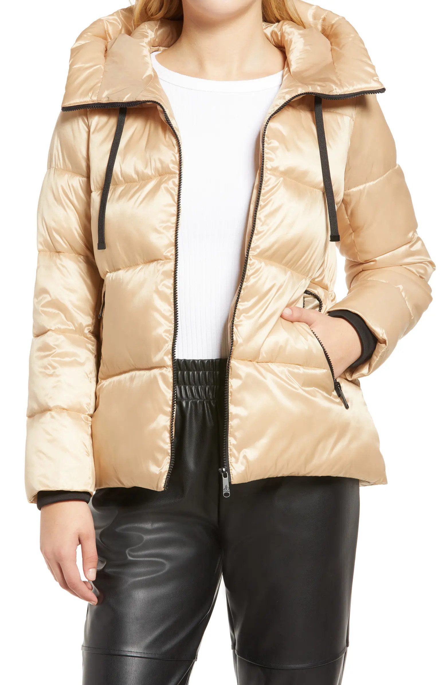 Iridescent Water Repellent Hooded Puffer Jacket | Nordstrom