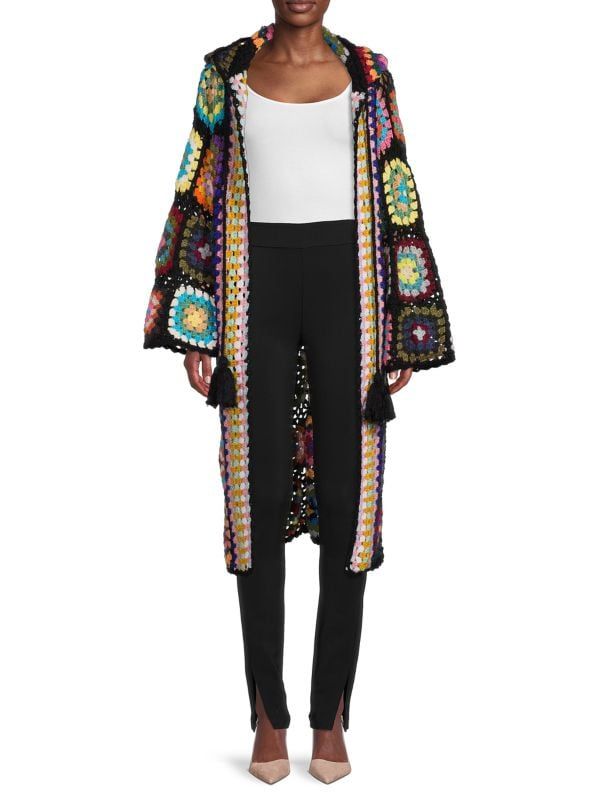 Hooded Square Crochet Kimono | Saks Fifth Avenue OFF 5TH