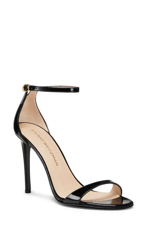 Stuart Weitzman Nudist II Sandal 100 in Black at Nordstrom, Size 6.5 | Nordstrom