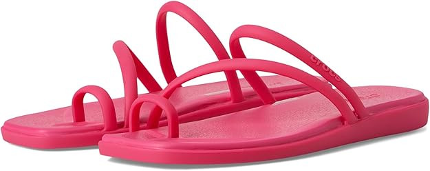 Crocs Women's Miami Toe Loop Sandal Flat | Amazon (US)