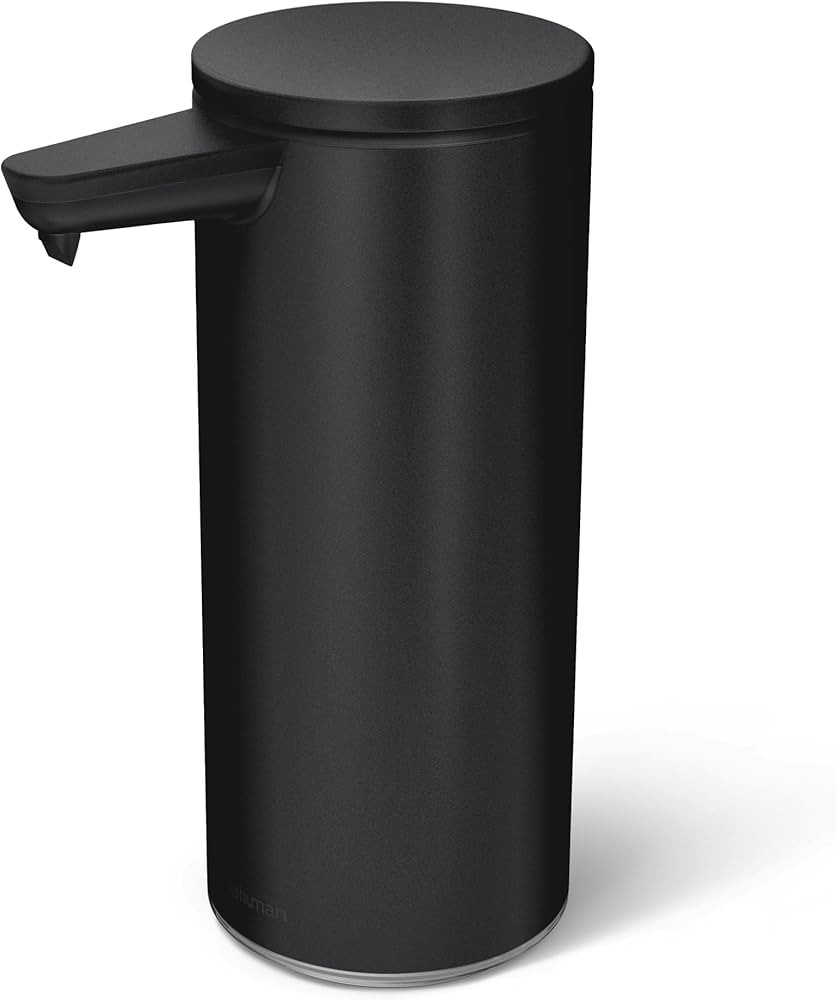 simplehuman 9 oz. Touch-Free Rechargeable Sensor Liquid Soap Pump Dispenser, Matte Black | Amazon (US)