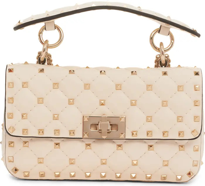 Small Rockstud Spike Leather Shoulder Bag | Nordstrom