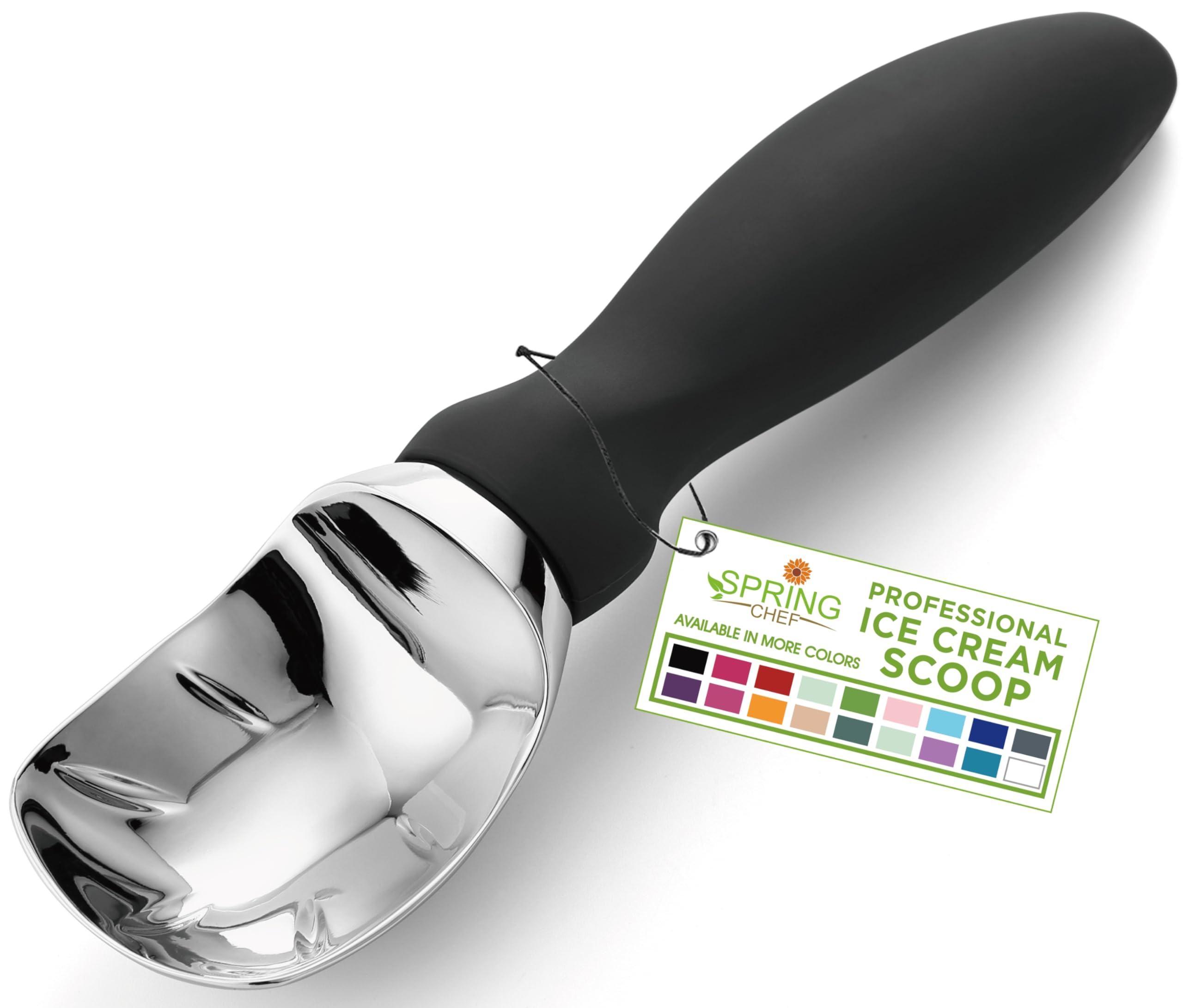 Spring Chef Heavy Duty Ice Cream Scoop with Comfortable Handle - Professional Ice Cream Scooper f... | Amazon (US)