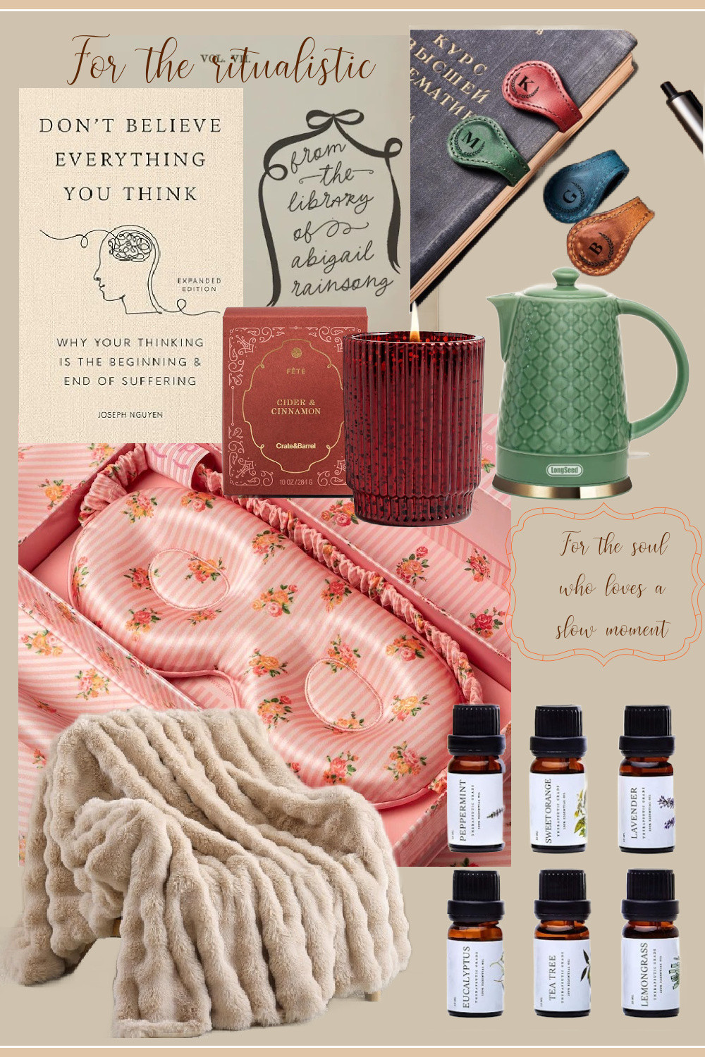 An edit of a few of my favorite things and for the girl who loves a slow moment: thoughtful, ritual-worthy gifts that comfort, soothe, and make everyday life feel a little more intentional. 

 

#LTKGiftGuide #LTKmorningroutine #LTKselfcare