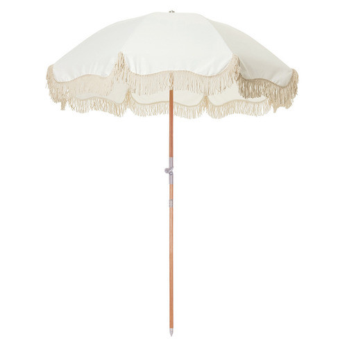 Antique White Premium Beach Umbrella | Temple & Webster AU