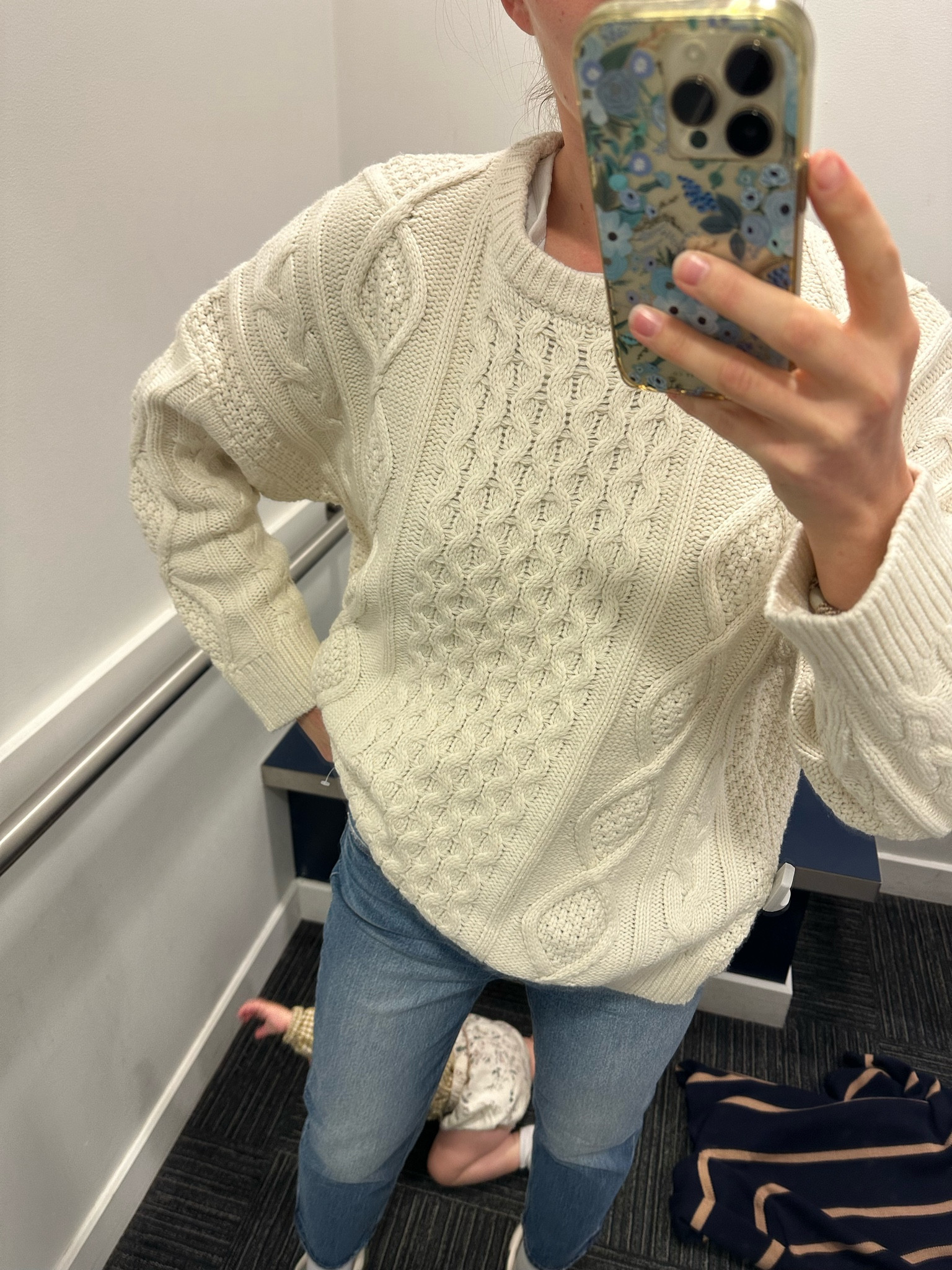 The best oversized cable knit sweater 😍 and half off!

#LTKFindsUnder100 #LTKSaleAlert #LTKGiftGuide