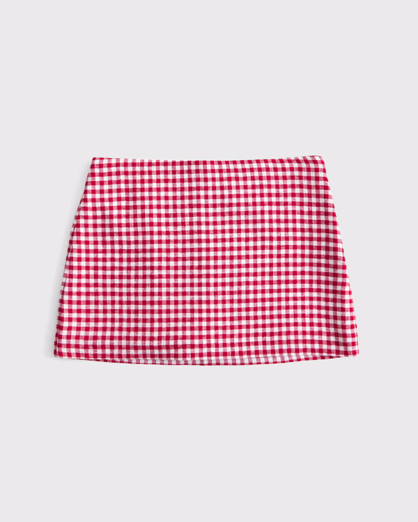 Women's The A&F Scarlett Mid Rise Linen-Blend Mini Skort | Women's Bottoms | Abercrombie.com | Abercrombie & Fitch (US)
