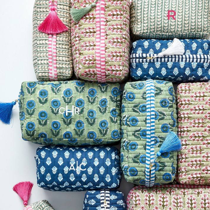 Block Print Travel Pouch | Mark and Graham