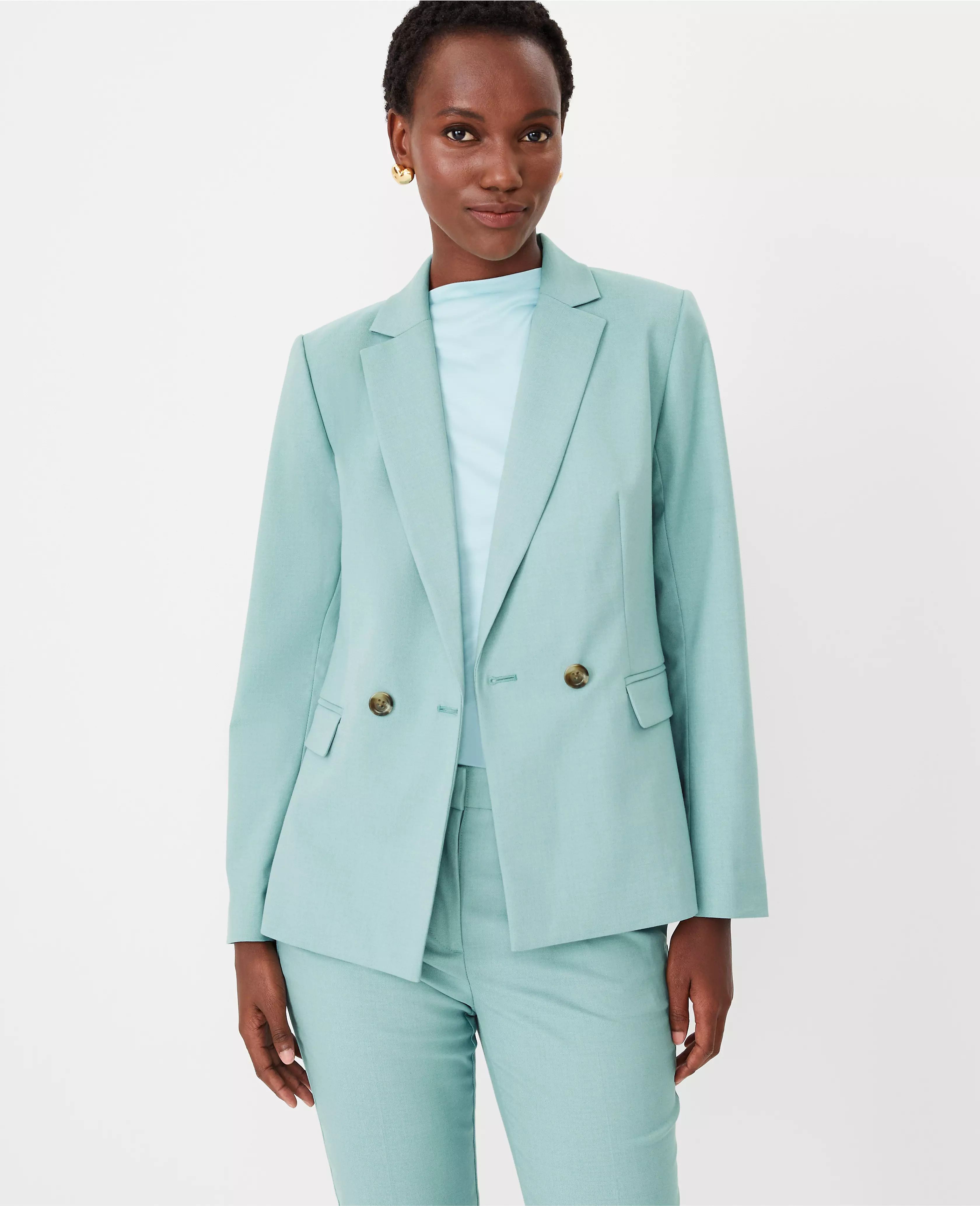 The Tailored Double Breasted Blazer in Texture | Ann Taylor (US)