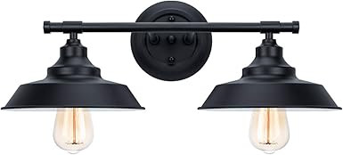 Bathroom Vanity Light Wall Sconce Industrial Kitchen Wall Lighting Oil Rubbed Black Baking Paint ... | Amazon (US)